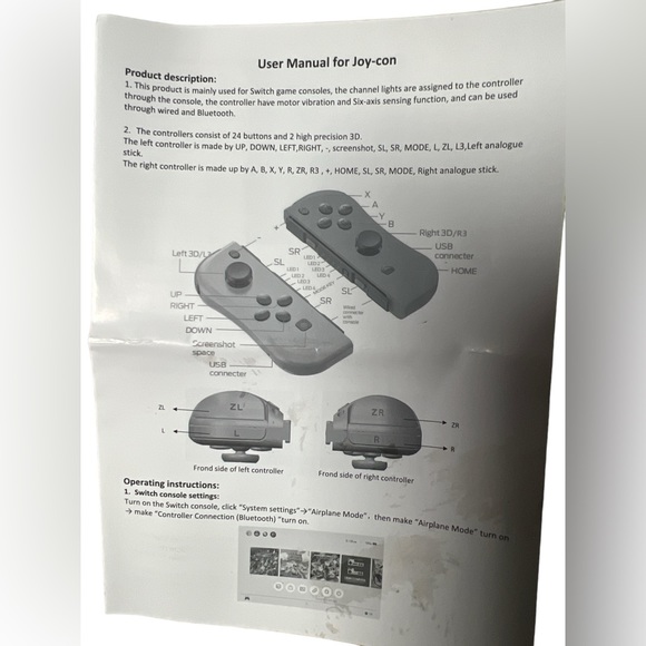 Nintendo Switch Custom Joy-Con N-SW/light Famicom Joy Cons Controllers Joy pad - Picture 9 of 16